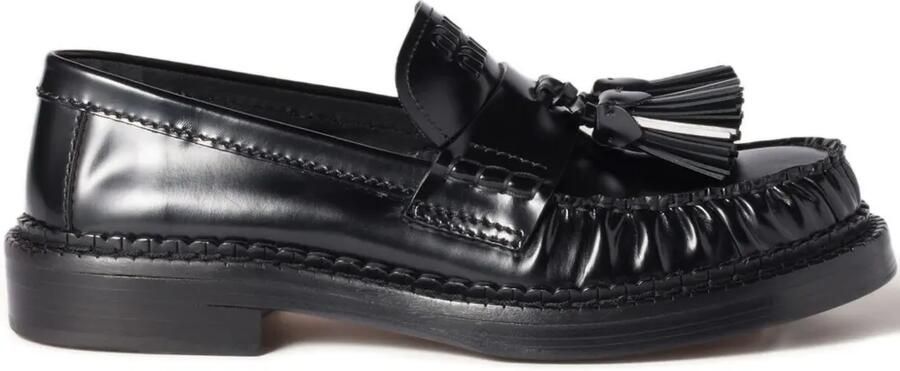 Miu Loafers verfraaid met kwastje Zwart