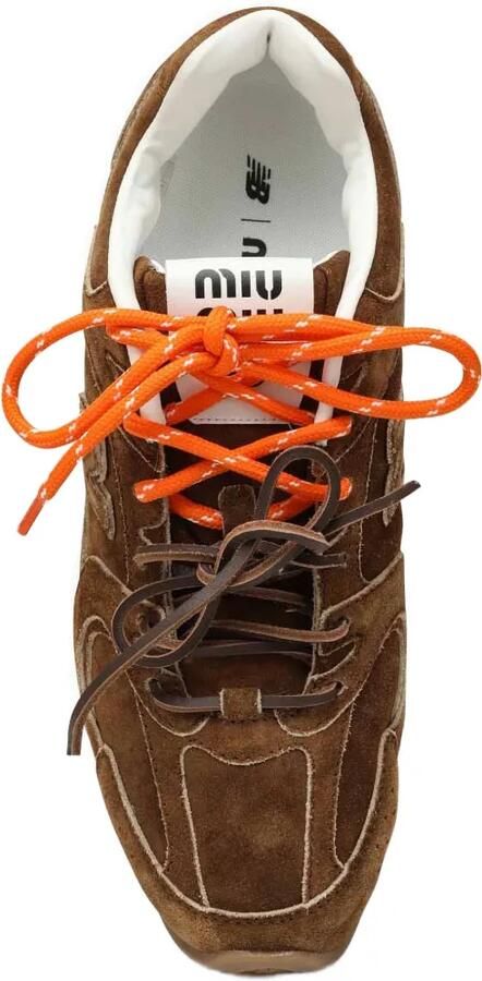 Miu New Balance x 530 SL suède sneakers Bruin - Foto 4