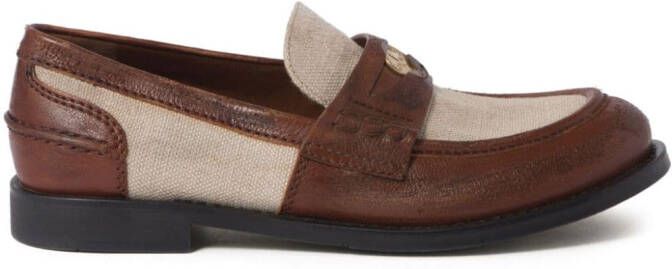 Miu Loafers met vlakken Bruin