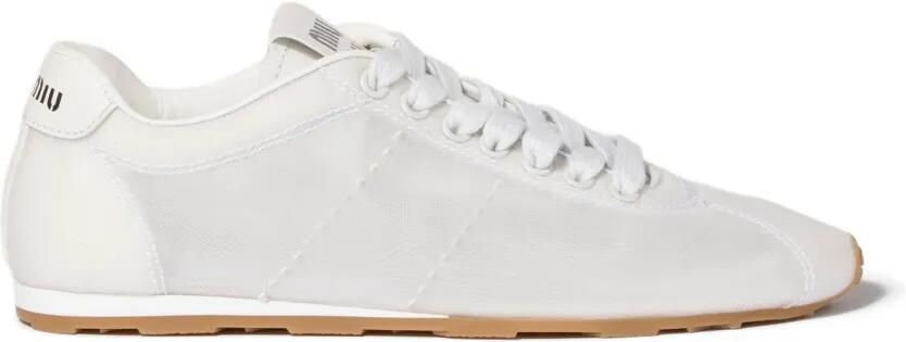 Miu Plume mesh sneakers Wit