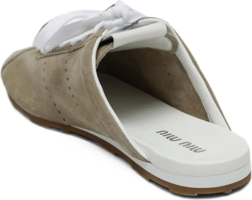 Miu Plume suede mules Beige - Foto 2