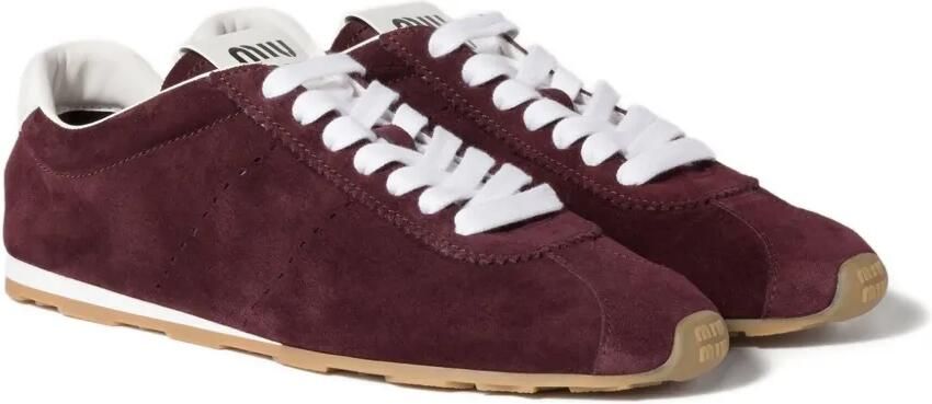 Miu Plume suède sneakers Rood - Foto 5