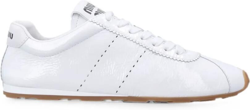 Miu Plume suède sneakers Wit