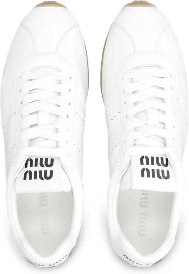 Miu Plume suède sneakers Wit - Foto 2