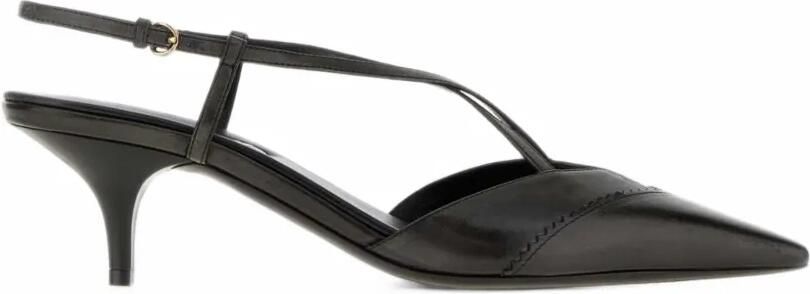 Miu pointed-toe slingback pumps Zwart