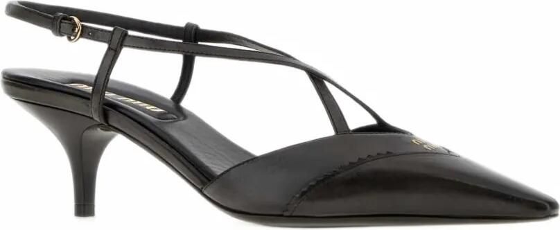 Miu pointed-toe slingback pumps Zwart - Foto 2