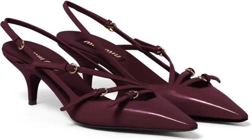 Miu Pumps verfraaid met gesp Rood - Foto 4