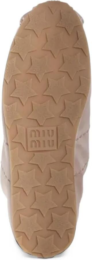 Miu quilted panel sneakers Beige - Foto 3