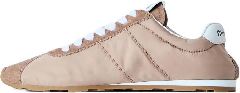 Miu quilted panel sneakers Beige - Foto 4