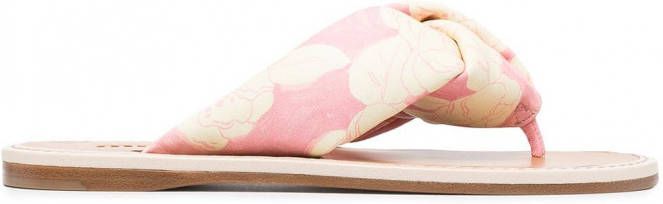 Miu Sandalen met roosprint Roze