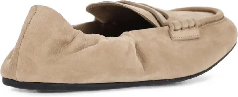Miu ruched-detail loafers Beige - Foto 3