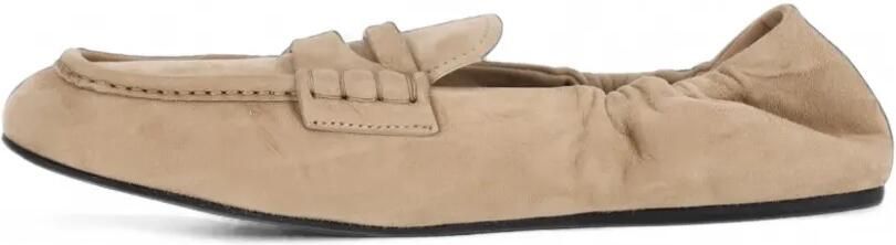 Miu ruched-detail loafers Beige - Foto 5