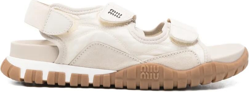 Miu Sandalen met klittenband Beige