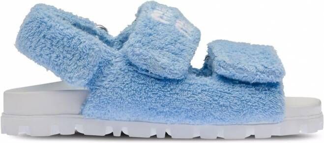 Miu Sandalen met klittenband Blauw
