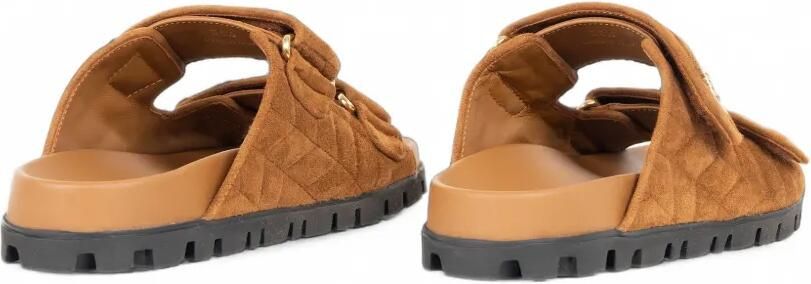 Miu Sandalen met klittenband Bruin - Foto 5