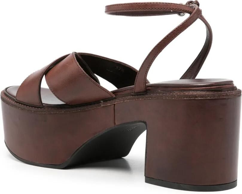 Miu Sandalen met plateauzool Bruin - Foto 2