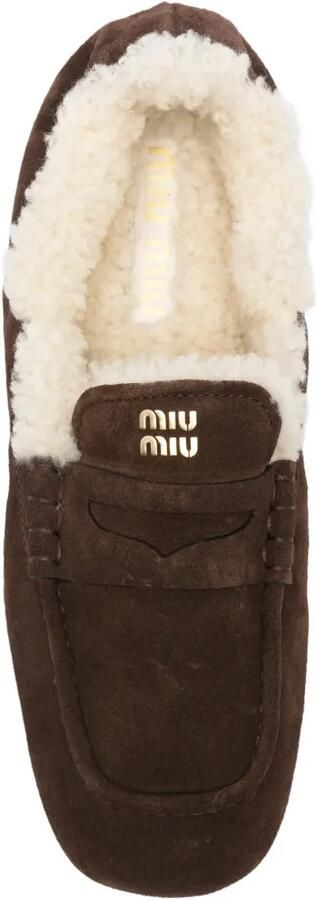 Miu Lammy loafers Bruin - Foto 2