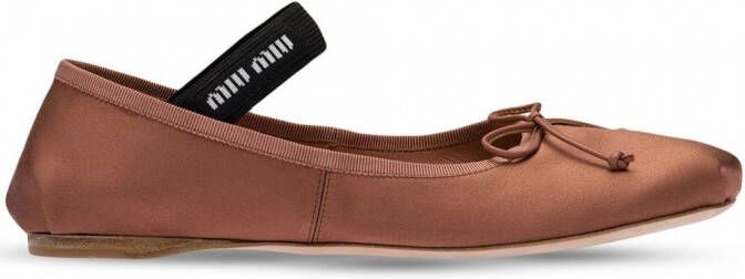 Miu Slip-on ballerina's Bruin