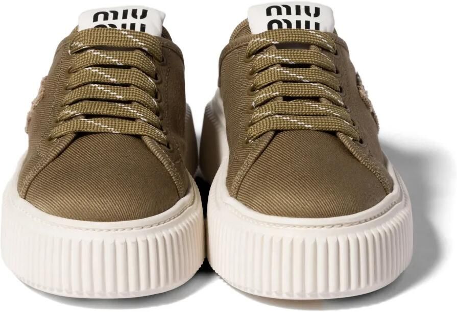 Miu Sneaker denim muiltjes Groen - Foto 3