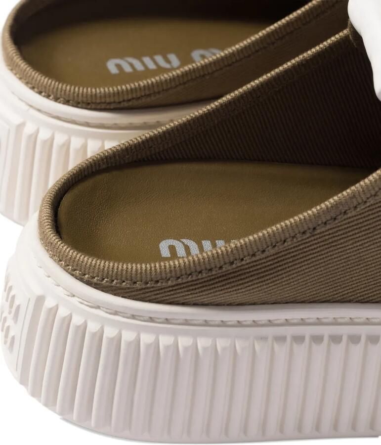 Miu Sneaker denim muiltjes Groen - Foto 2