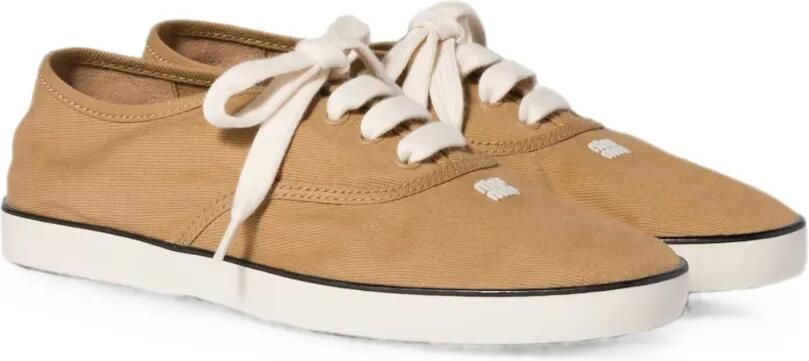 Miu Sneakers met borduurwerk Beige - Foto 4