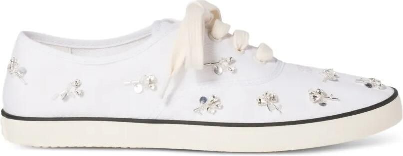 Miu Sneakers met borduurwerk Wit