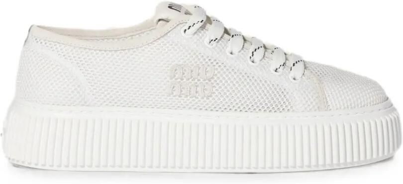 Miu Sneakers met golvende bovenkant Wit