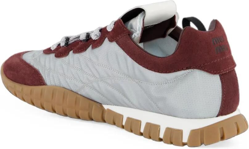 Miu Sneakers met logopatch Grijs - Foto 4