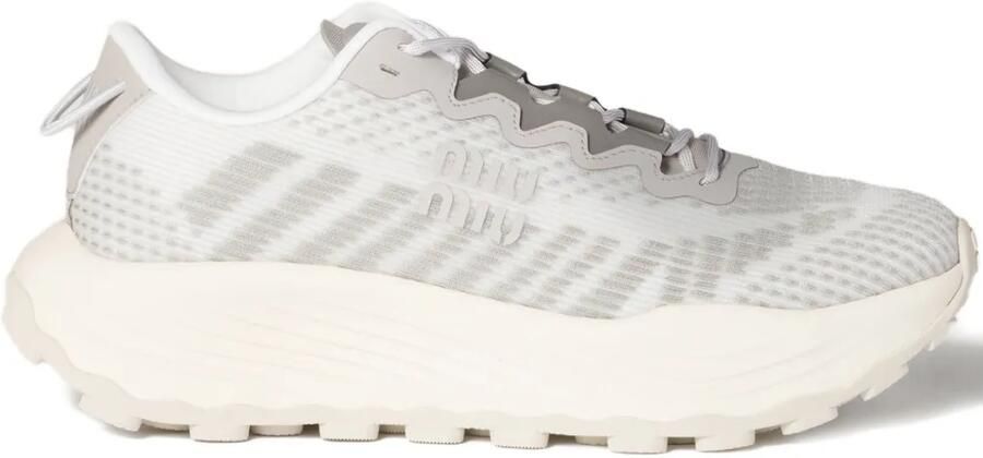 Miu Sneakers met mesh Grijs