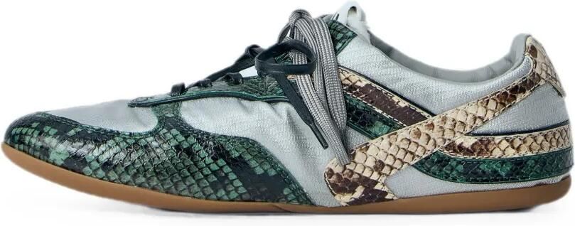 Miu Sneakers met slangenleer-print Groen - Foto 4