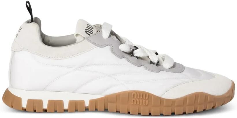 Miu Sneakers met stiksel Wit
