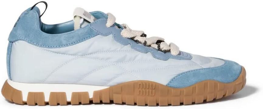Miu Sneakers met vlakken en logoprint Blauw