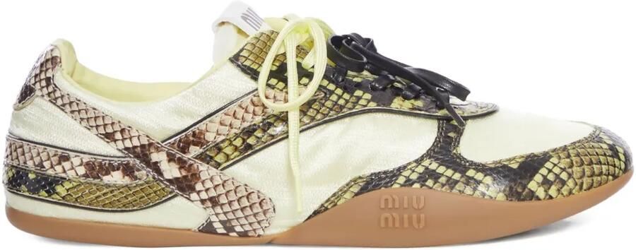 Miu Sneakers met vlakken Geel