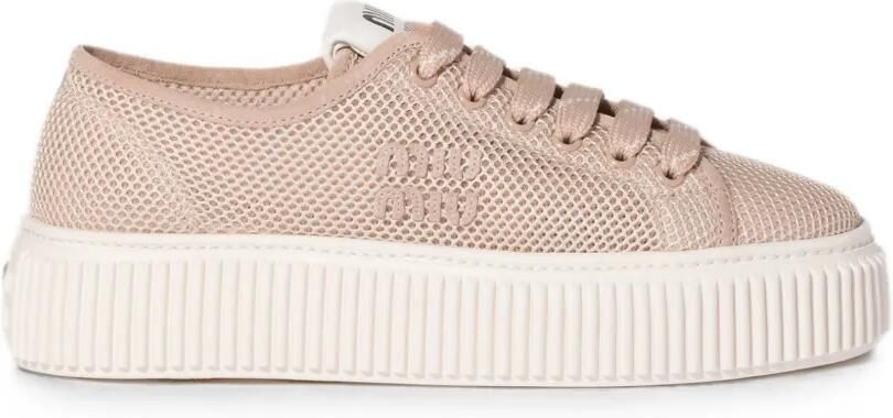 Miu Sneakers van mesh-stof Roze
