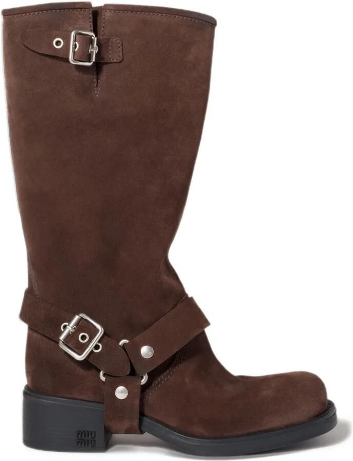 Miu suede boots Bruin