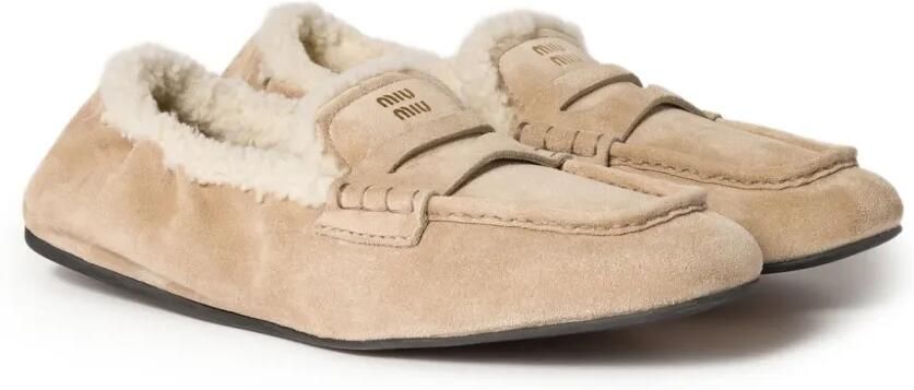 Miu Suède loafers Beige - Foto 4