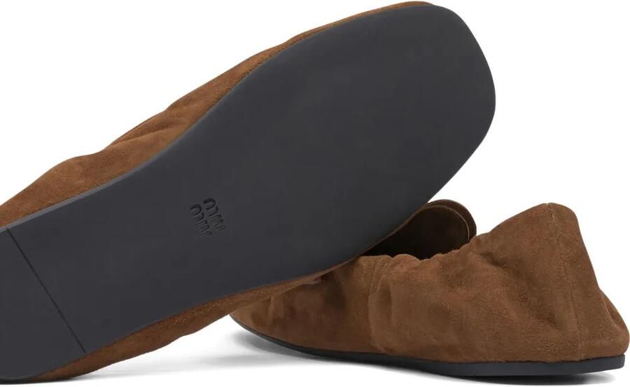 Miu Suède loafers Bruin - Foto 2