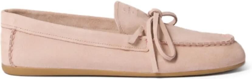 Miu Suède loafers met strikdetail Roze
