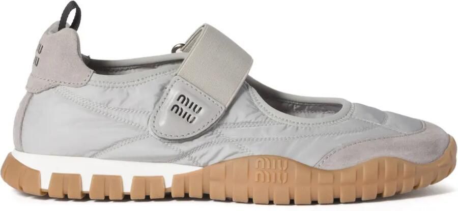 Miu Tyre ballerina's Grijs