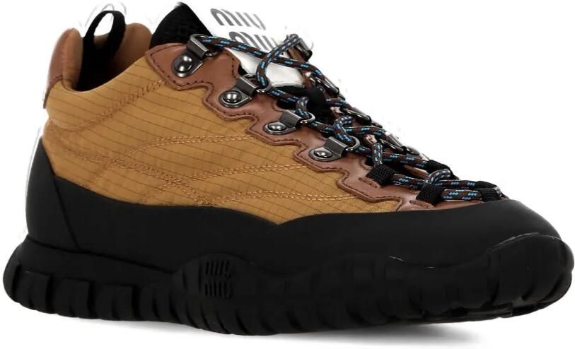 Miu Tyre technische stoffen en leren sneakers Bruin - Foto 2