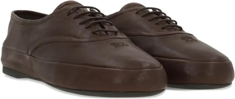 Miu Veterschoenen van nappa leer Bruin - Foto 3