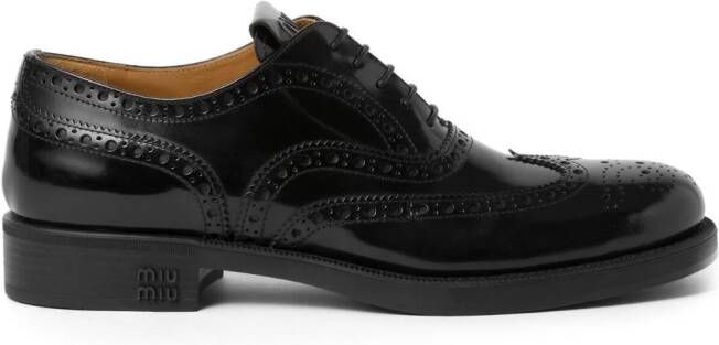 Miu x Church's Burwood leren brogues Zwart