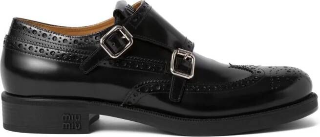 Miu x Church's Burwood leren brogues Zwart