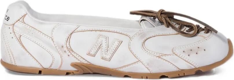 Miu x New Balance 530 SL deco' leather ballerinas Wit