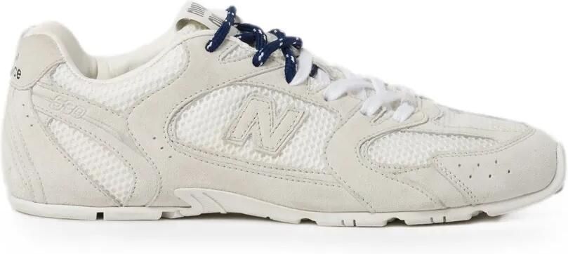 Miu x New Balance 530 SL suède en mesh sneakers Wit