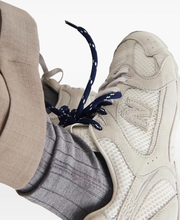 Miu x New Balance 530 SL suède en mesh sneakers Wit - Foto 3