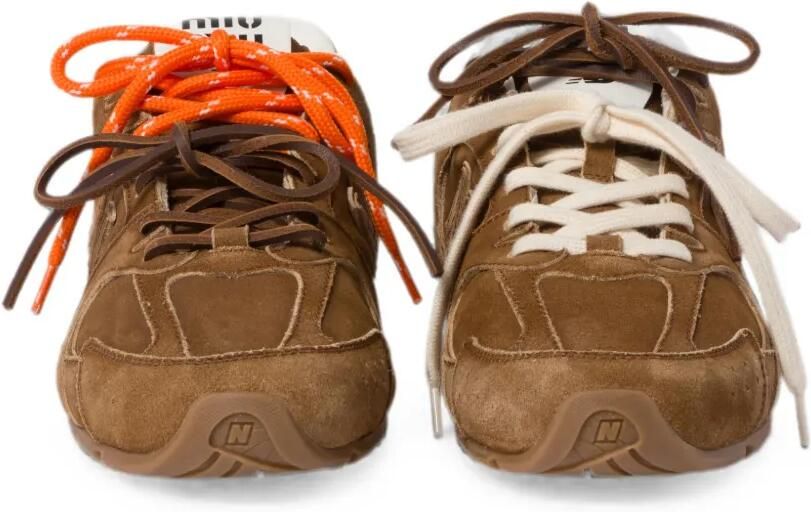 Miu x New Balance 530 SL suède sneakers Bruin - Foto 4