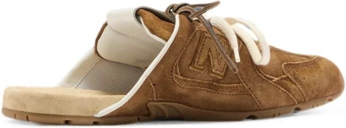 Miu x New Balance suède muiltjes Bruin - Foto 4