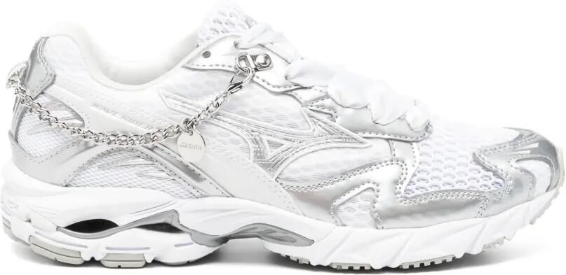 Mizuno chain-embellished mesh sneakers Zilver