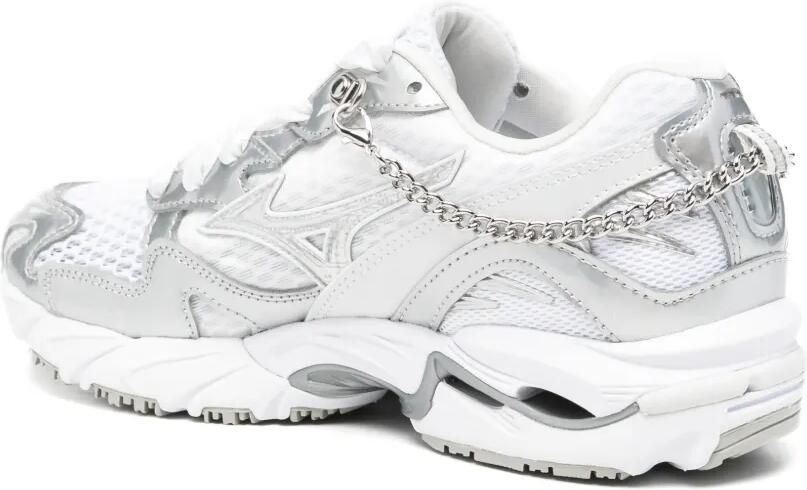 Mizuno chain-embellished mesh sneakers Zilver - Foto 3